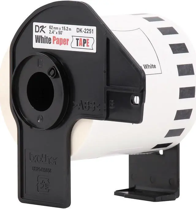 Alt view image 12 of 18 - Brother Continuous Paper Label Tape, 2.44" x 100ft, White, 3 Rolls/Pack