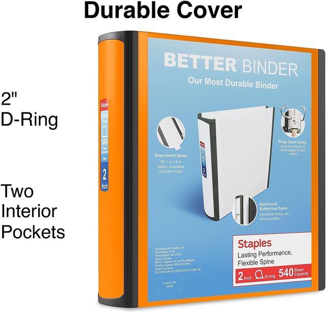 Staples Better 3-Inch D 3-Ring View Binder Teal (15129-US) 702877