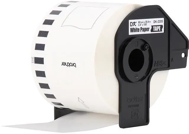 Alt view image 10 of 13 - Continuous Paper Label Tape, 2.4" x 100 ft, White, 3 Rolls/Pack