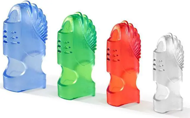 Alt view image 6 of 10 - Tippi Micro-Gel Fingertip Grips, Assorted Sizes, 10/Pack