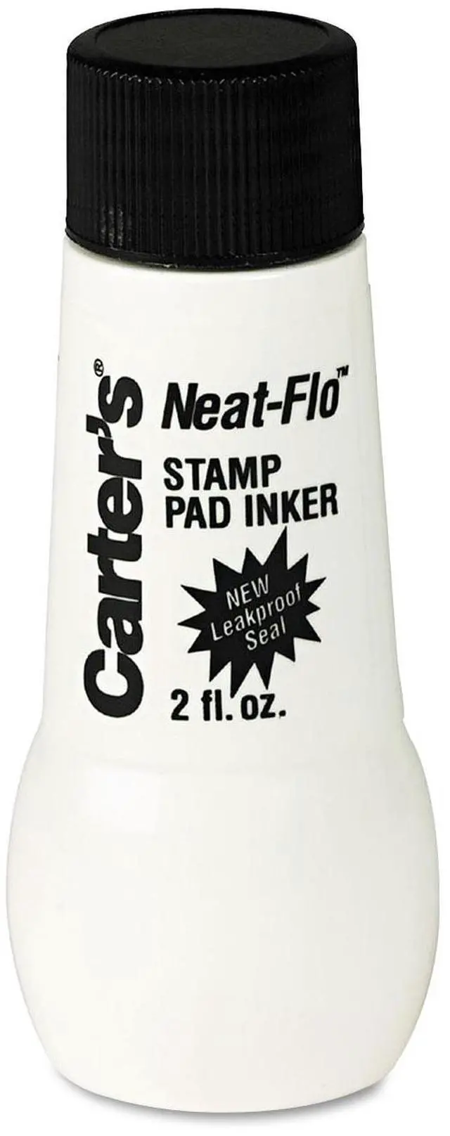Main image of Carter's Neat-Flo Stamp Pad Inker, 2 Oz Bottle, Black 21448