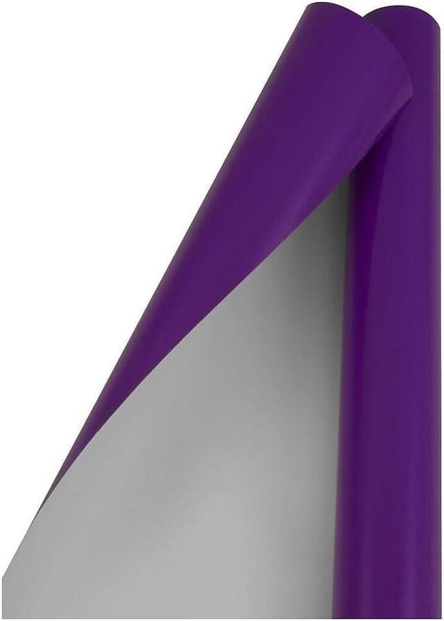 Jam Paper Gift Wrap Glossy Wrapping Paper 25 Sq. ft Purple 165S25PU