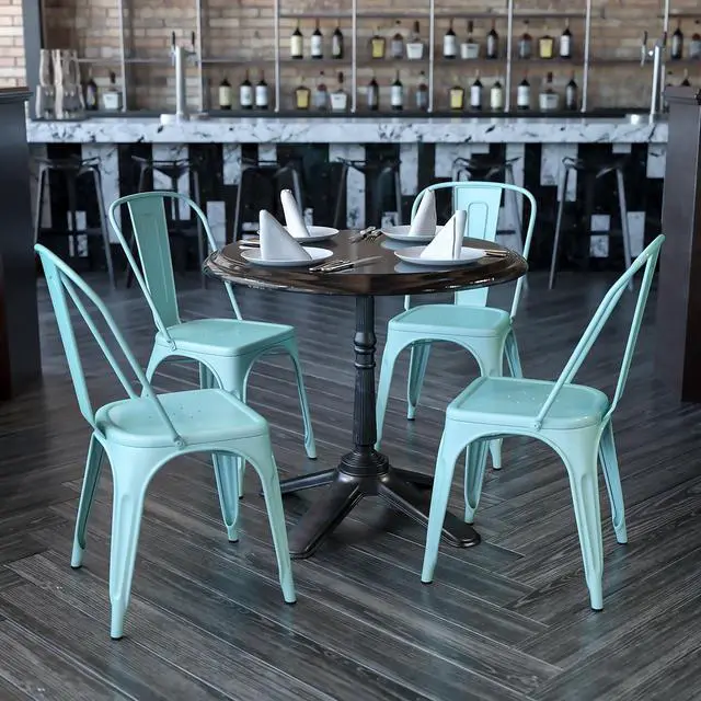 Alt view image 16 of 20 - Charlestown All-Weather Poly Resin Indoor/Outdoor Folding Adirondack Chair in Gray