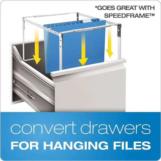 Alt view image 14 of 15 - Pendaflex Reinforced Hanging Folders 1/5 Tab Letter Gray 25/Box 415215GRA