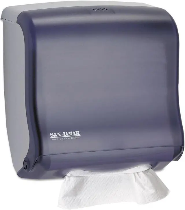 Alt view image 5 of 6 - San Jamar Ultrafold Fusion C-Fold & Multifold Towel Dispenser 11 1/2x5 1/2x11 1/2 Black T1755TBK