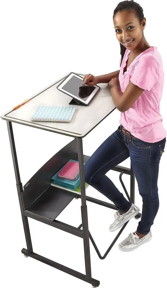 Alt view image 13 of 14 - Safco AlphaBetter Student Desk 1201BE
