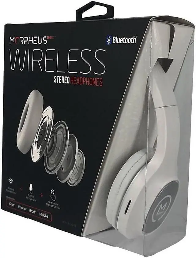 Alt view image 9 of 10 - MORPHEUS 360 HP4500W TREMORS WIRELESS HEADPHONES WH