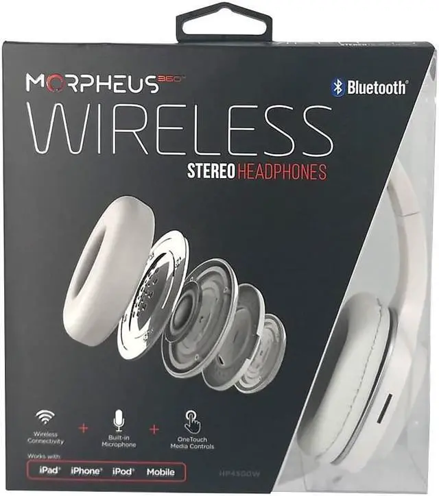 Alt view image 8 of 10 - MORPHEUS 360 HP4500W TREMORS WIRELESS HEADPHONES WH