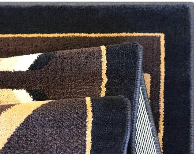 Alt view image 15 of 16 - Genuine Joe Anti-Fatigue Floor Mat Beveled Edge 3'x5' Black/Yellow 70364