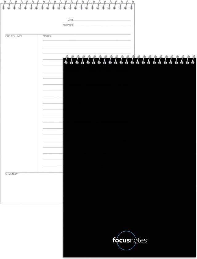 FocusNotes Steno Pad, Pitman Rule, Blue Cover, 80 White 6 x 9 Sheets