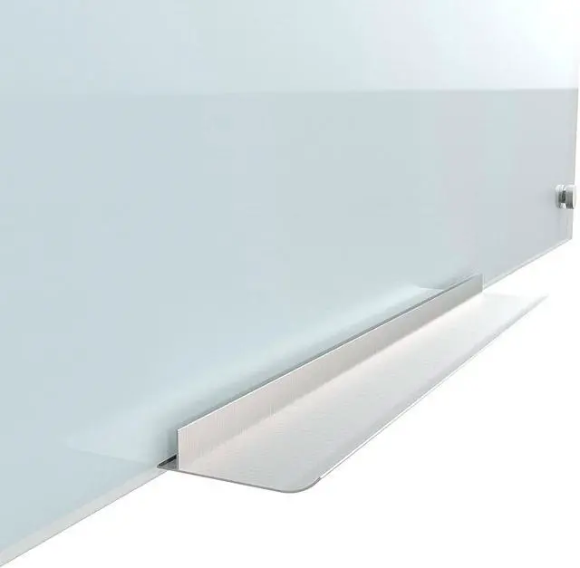 Alt view image 8 of 9 - U Brands Magnetic Glass Dry Erase Board 35x23 White Frosted Surface Frameless