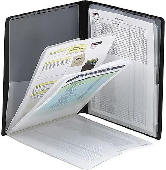Alt view image 4 of 4 - Smead Pocket Organizer Organized Up 8 Pockets Letter Poly BK 87722