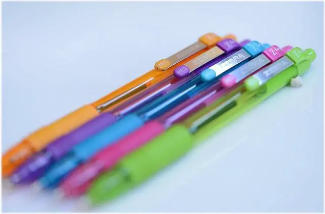 Alt view image 12 of 12 - Zebra Z-Grip Retractable Ballpoint Pen Assorted Ink Medium Point 24/Pack 12271