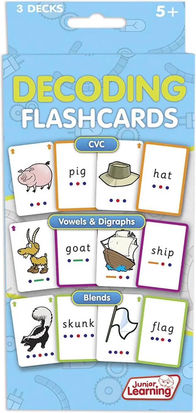 Alt view image 9 of 12 - Junior Learning JRL211 Decoding Flash Cards