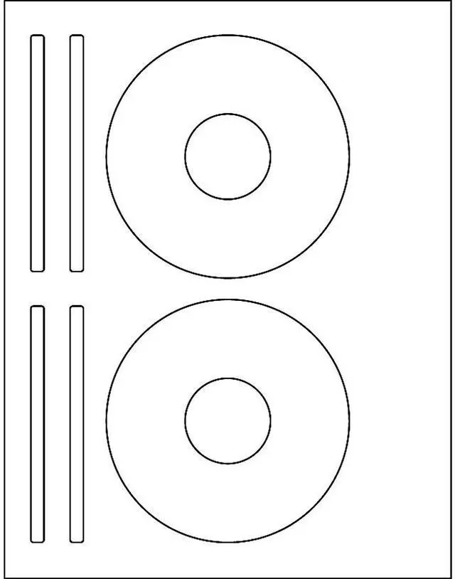 Alt view image 3 of 8 - Business Source CD/DVD Labels Laser/inkjet 300/PK White 26149