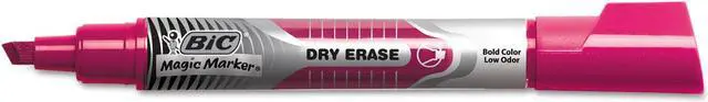 Alt view image 8 of 13 - BIC GELITP241-AST Low Odor And Bold Writing Dry Erase Marker, Chisel Tip, Assorted, 24/Pack