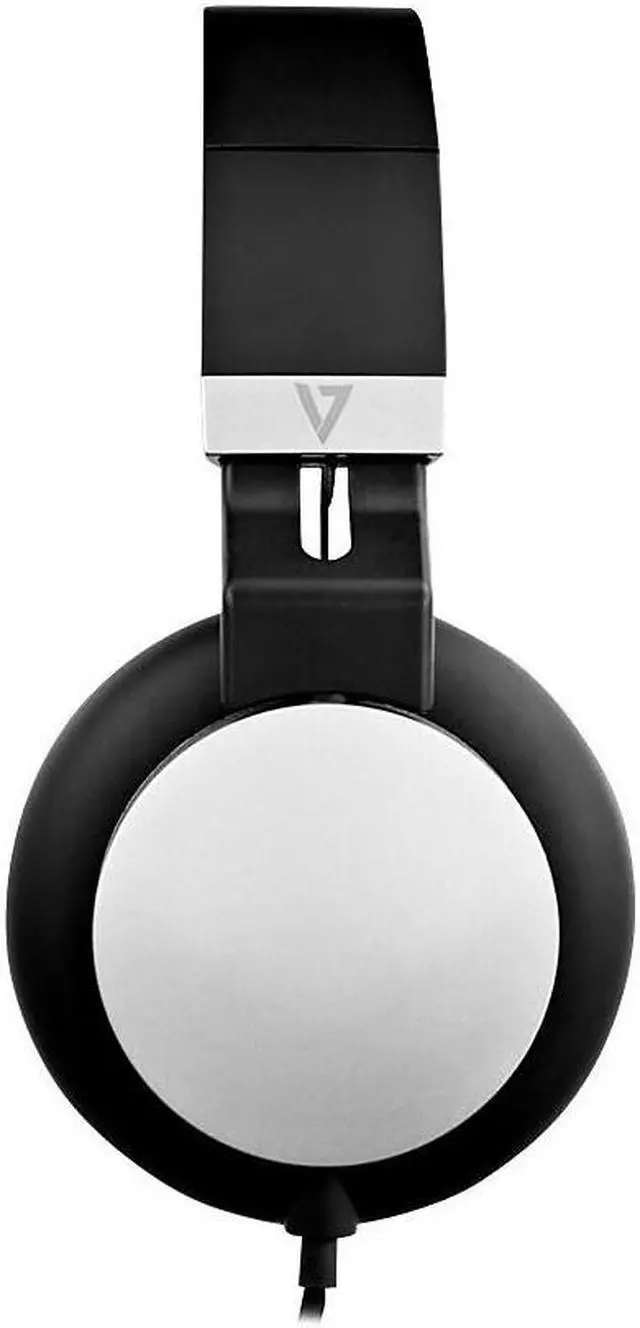 Alt view image 19 of 20 - V7 Lightweight On-Ear Headphones - Black/Silver - Stereo - Black, Silver - Mini-phone - Wired - On-ear, Over-the-head - Binaural - Supra-aural - Noise Canceling