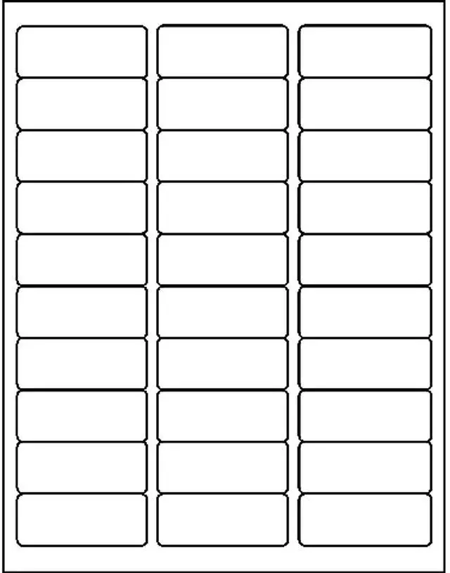 Alt view image 13 of 13 - Business Source 26122 Clear Mailing Label 1" Width x 2.75" Length - 750 / Pack - Laser - Clear