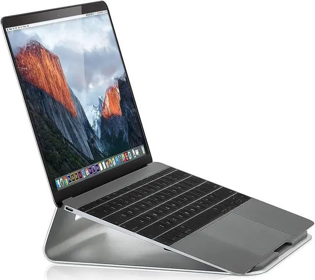 Alt view image 7 of 12 - Mount-It! Tilted Laptop Stand Riser | 15" Max Screen Size