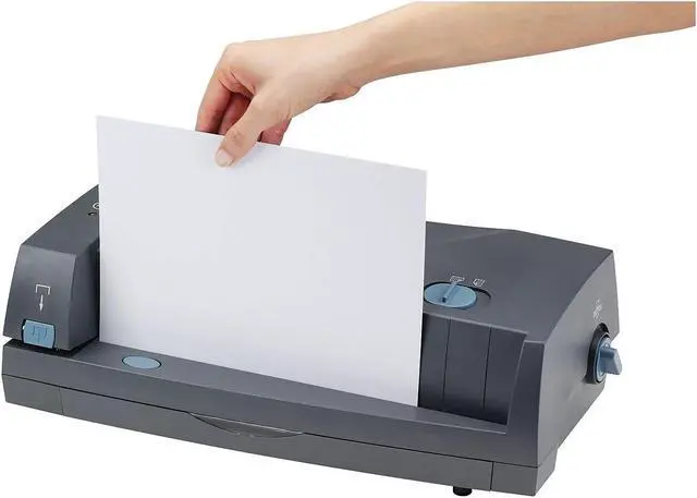 Alt view image 8 of 9 - GBC 24-Sheet 3230ST Electric 2-to-3-Hole Adjustable Punch/Stapler 9/32" Holes Gray 7704280