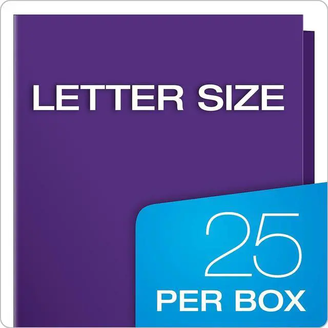 Alt view image 6 of 13 - Oxford High Gloss Laminated Paperboard Folder 100-Sheet Capacity Purple 25/Box