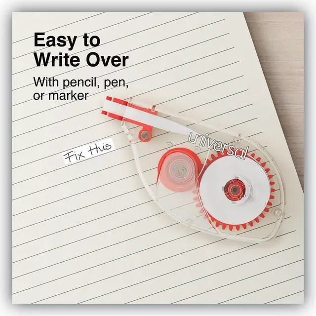 Alt view image 14 of 18 - Universal Side-Application Correction Tape Non-Refillable 1/5" x 393" 10/Pack 75612