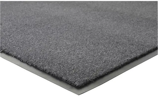 Main image of Genuine Joe Indoor Mat Moisture Absorbent Vinyl Back 4'x6' Charcoal 56462