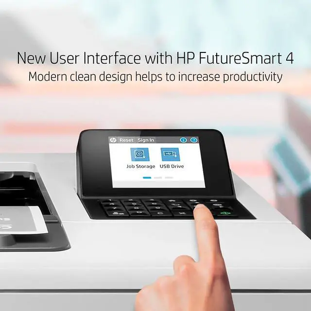 Alt view image 9 of 9 - HP LaserJet Enterprise M507n Print Speed Black (ISO, letter): Up to 45 ppm Monochrome Ethernet (RJ-45) / USB Laser Printer