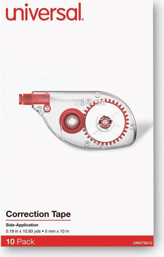 Alt view image 15 of 18 - Universal Side-Application Correction Tape Non-Refillable 1/5" x 393" 10/Pack 75612