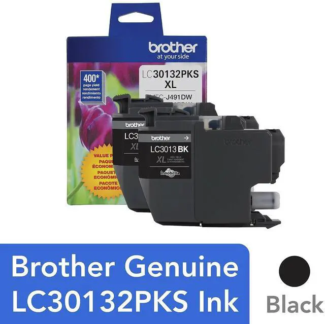 Alt view image 17 of 20 - Brother LC30132PKS High YIeld Ink Cartridge - Dual Pack - Black