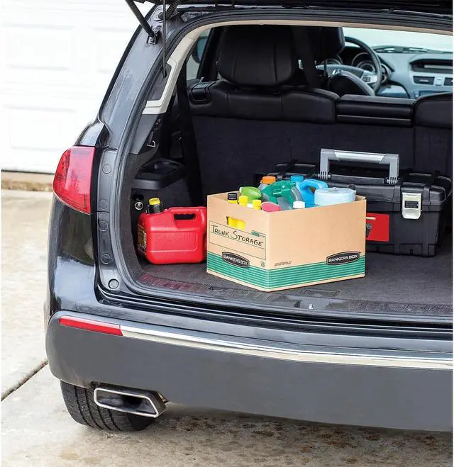 Alt view image 8 of 13 - Fellowes Storage File Boxes w/Lid 550 lb 12"x15"x10" 20/CT Kraft/GN 1277008