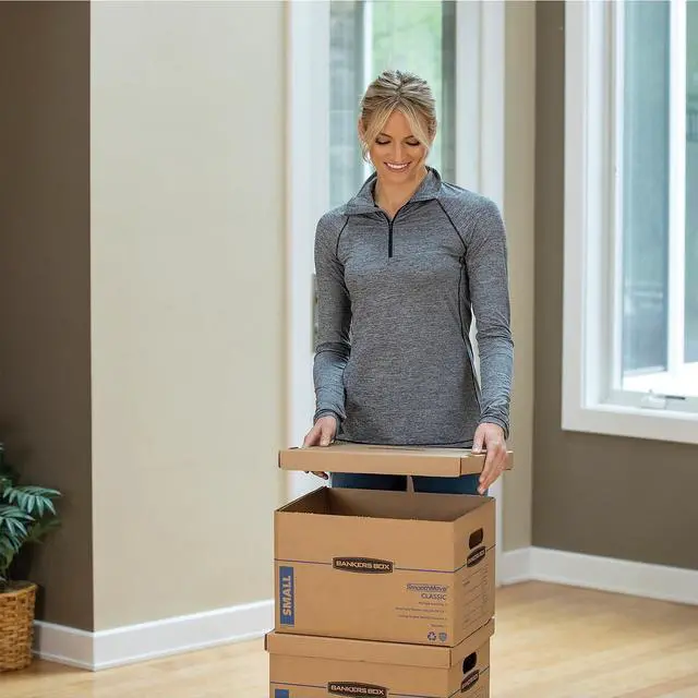 Alt view image 9 of 13 - Fellowes Storage File Boxes w/Lid 550 lb 12"x15"x10" 20/CT Kraft/GN 1277008