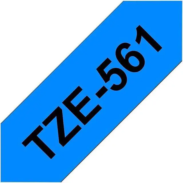 Alt view image 10 of 17 - Brother TZE-561 Label Maker Tape 1.42"W Black on Blue TZE561