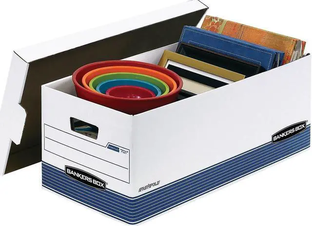 Alt view image 7 of 11 - Fellowes Storage Boxes w/Lid 650 lb Letter 12"x24"x10" 20/CT WE/BE 0070110