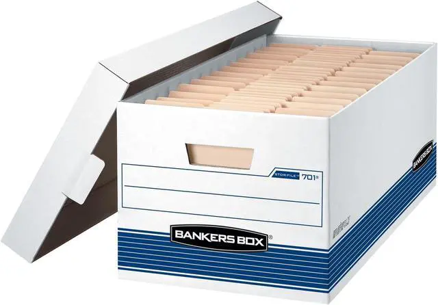 Main image of Fellowes Storage Boxes w/Lid 650 lb Letter 12"x24"x10" 20/CT WE/BE 0070110