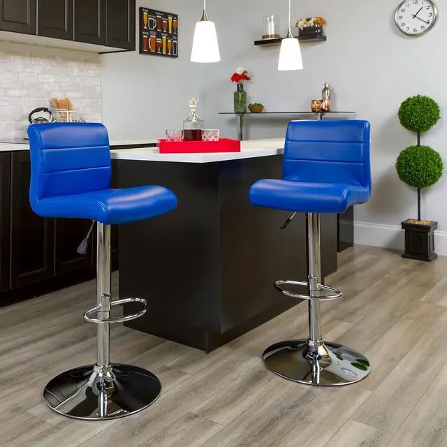 Alt view image 19 of 20 - 30" High Metal Indoor Bar Stool in Black - Stackable Set of 4