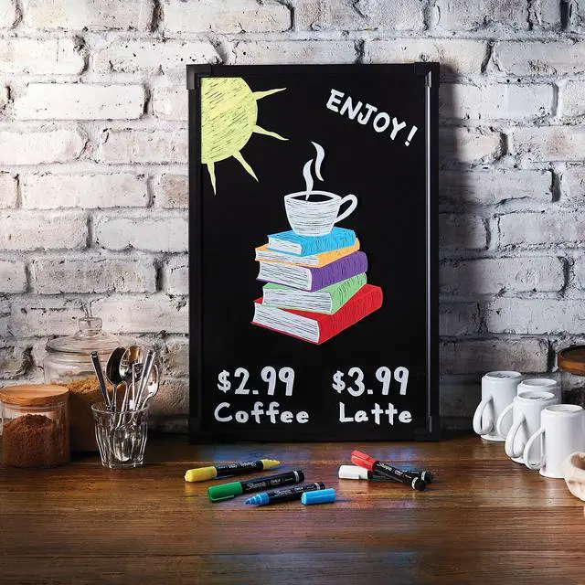 Alt view image 7 of 8 - Wet-Erase Chalk Marker, Medium Bullet Tip, Assorted, 5/Pack 2103011