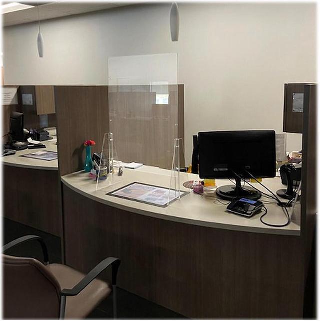 Alt view image 3 of 6 - Azar 31.5" x 23.5" Acrylic Sneeze Guard Clear (179822)