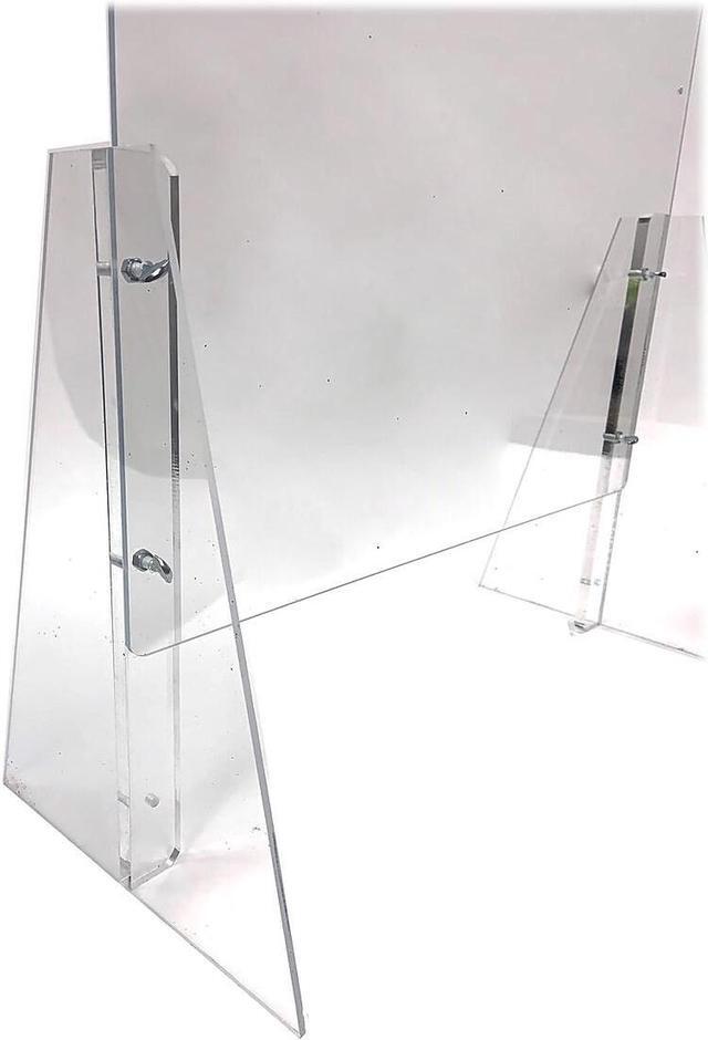 Alt view image 2 of 6 - Azar 31.5" x 23.5" Acrylic Sneeze Guard Clear (179822)