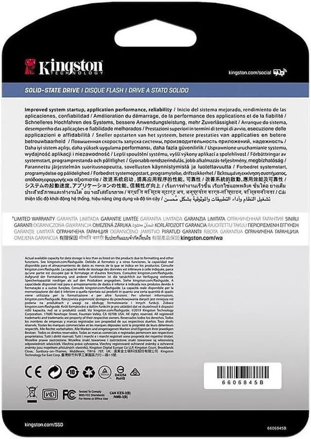 Alt view image 20 of 20 - Kingston 960G SSDNOW DC500M 2.5IN SSD