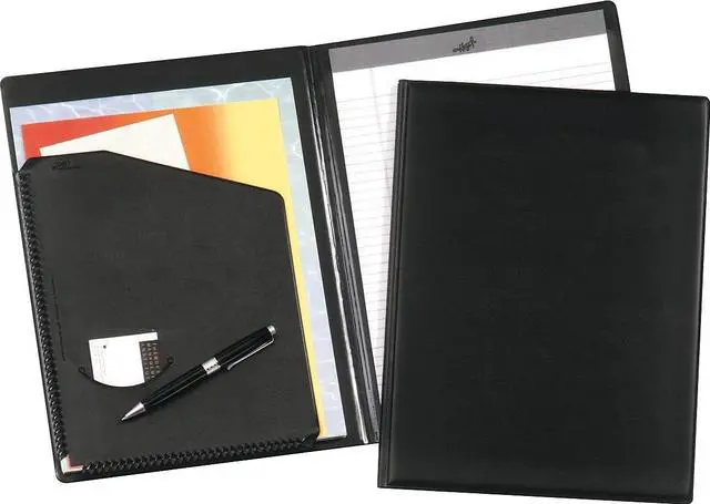 Alt view image 8 of 8 - Cardinal 252610 Sealed Vinyl Clip Padfolio, Letter - 8 1/2" x 11" Sheet Size - 100 Sheets Capacity, Black - 1 Each