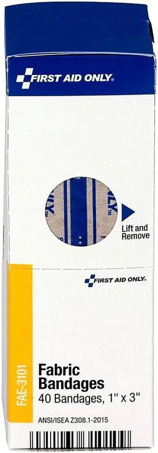 Alt view image 9 of 9 - First Aid Only Refill for SmartCompliance General Business Cabinet Fabric Bandages 1x3 40/Bx FAE3101