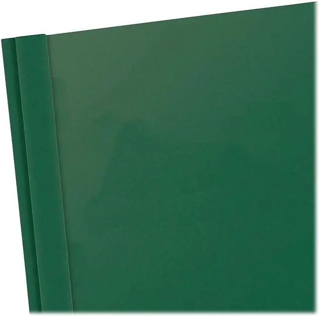 Alt view image 7 of 9 - Oxford 55856 Clear Front Report Cover, Tang Clip, Letter, 1/2" Capacity, Green, 25/Box
