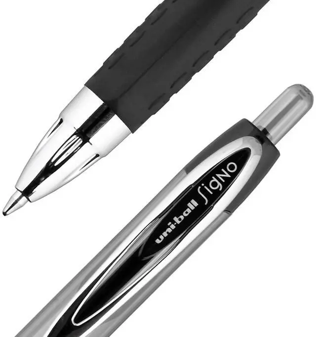 Alt view image 11 of 14 - uni-ball 207 Retractable Gel Pens Medium Point (0.7mm) Black 2431821