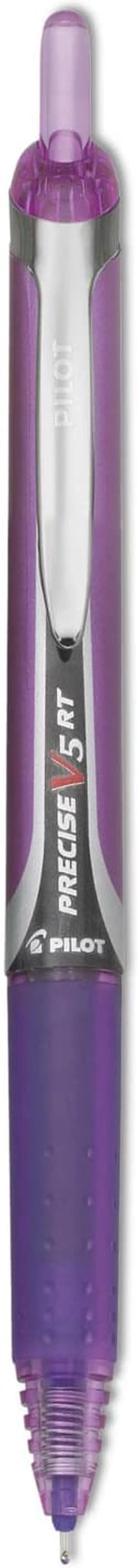 Main image of Pilot Precise V5RT Retractable Roller Ball Pen Purple Ink .5mm 26066