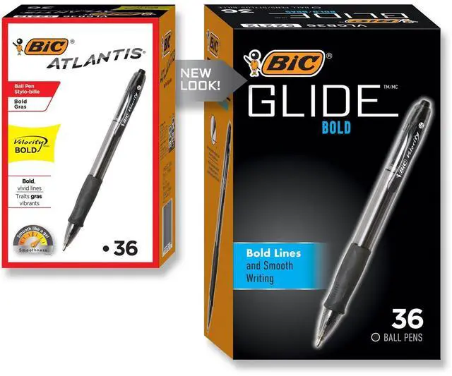 Alt view image 2 of 20 - BIC Velocity Retractable Ball Pen Black Ink 1.6 mm 36/Pack VLGB361BK