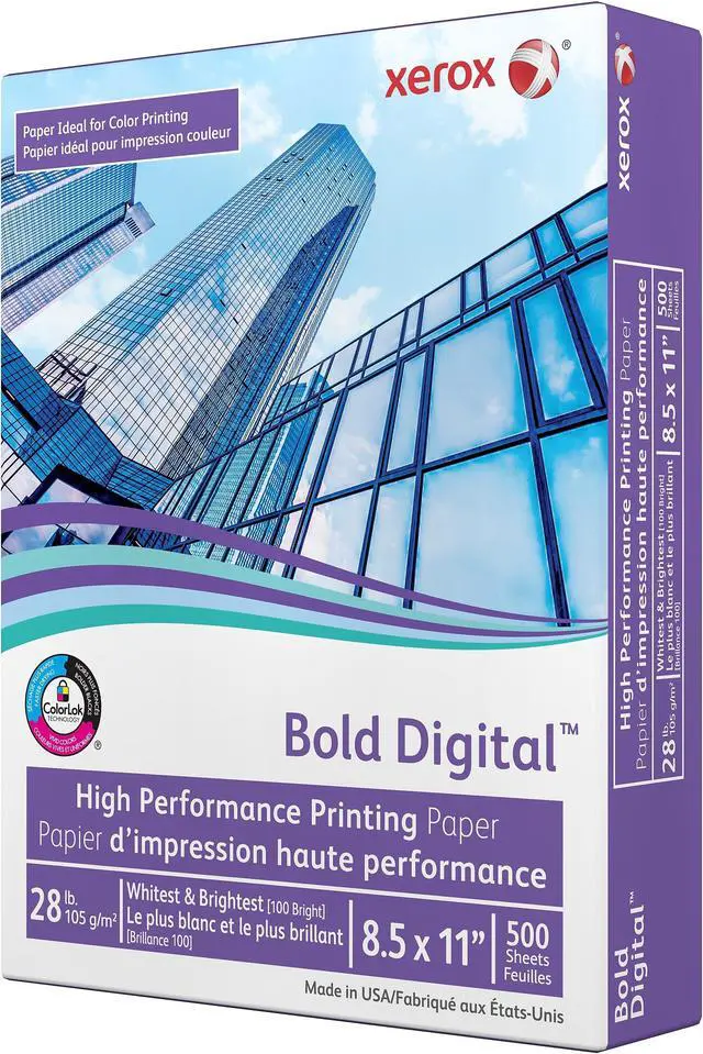 Alt view image 17 of 18 - Xerox Bold Digital Printing Paper 8 1/2 x 11 White 500 Sheets/RM 3R11760