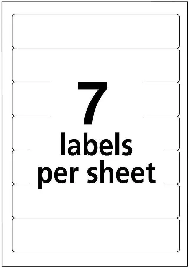 Alt view image 11 of 12 - Avery Removable 1/3-Cut File Folder Labels Inkjet/Laser .66 x 3.44 White 252/PK