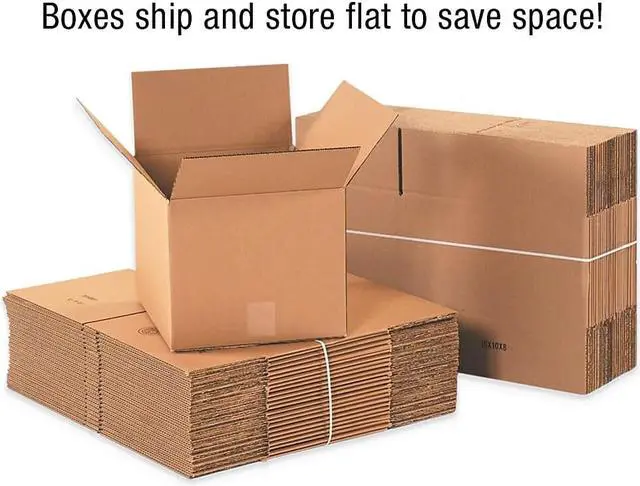 Alt view image 4 of 4 - GENERAL SUPPLY Brown Corrugated - Cubed Fixed-Depth Shipping Boxes 14l x 14w x 14h 25/Bundle 141414