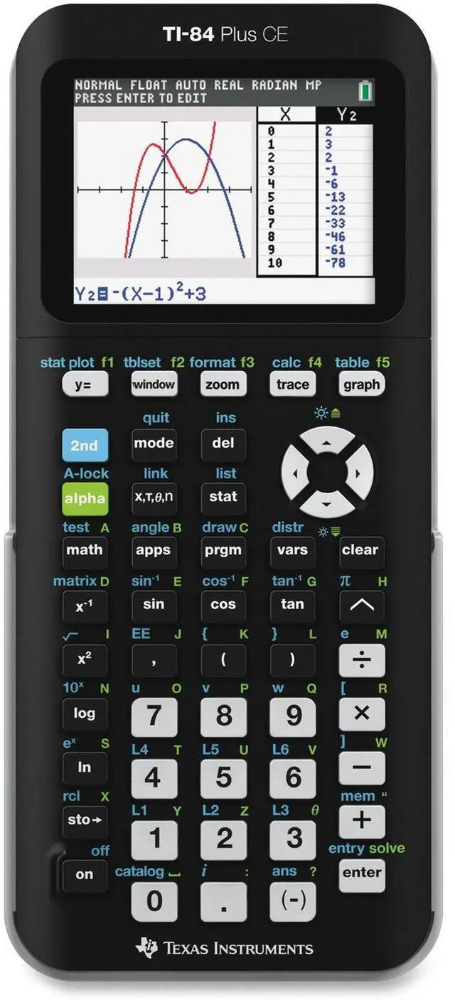 Alt view image 3 of 20 - Ti84 Plus Ce Graphing Black